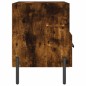 vidaXL Mesita noche 2 uds madera ingeniería roble ahumado 40x35x47,5cm vidaXL Mesita noche 2 uds madera ingeniería roble ahumado 40x35x47,5cm