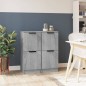 vidaXL Aparadores 2 uds madera contrachapada gris Sonoma 30x30x70 cm vidaXL Aparadores 2 uds madera contrachapada gris Sonoma 30x30x70 cm