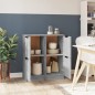 vidaXL Aparadores 2 uds madera contrachapada gris Sonoma 30x30x70 cm vidaXL Aparadores 2 uds madera contrachapada gris Sonoma 30x30x70 cm