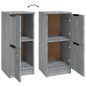 vidaXL Aparadores 2 uds madera contrachapada gris Sonoma 30x30x70 cm vidaXL Aparadores 2 uds madera contrachapada gris Sonoma 30x30x70 cm