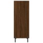 vidaXL Aparador de madera de ingeniería marrón roble 34,5x32,5x90 cm vidaXL Aparador de madera de ingeniería marrón roble 34,5x32,5x90 cm