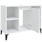 vidaXL Armario para lavabo madera contrachapada blanco 80x33x60 cm vidaXL Armario para lavabo madera contrachapada blanco 80x33x60 cm
