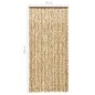 vidaXL Cortina mosquitera beige y marrón chenilla 90x220 cm vidaXL Cortina mosquitera beige y marrón chenilla 90x220 cm