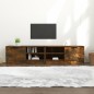 vidaXL Muebles para TV 2 uds contrachapado roble ahumado 80x35x36,5 cm vidaXL Muebles para TV 2 uds contrachapado roble ahumado 80x35x36,5 cm