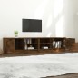 vidaXL Muebles para TV 2 uds contrachapado roble ahumado 80x35x36,5 cm vidaXL Muebles para TV 2 uds contrachapado roble ahumado 80x35x36,5 cm