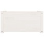 vidaXL Jardineras 2 uds madera maciza de pino blanco 60x31x31 cm vidaXL Jardineras 2 uds madera maciza de pino blanco 60x31x31 cm