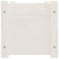 vidaXL Jardineras 2 uds madera maciza de pino blanco 60x31x31 cm vidaXL Jardineras 2 uds madera maciza de pino blanco 60x31x31 cm