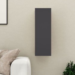 vidaXL Mueble para TV madera contrachapada gris 30,5x30x90 cm