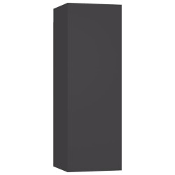 vidaXL Mueble para TV madera contrachapada gris 30,5x30x90 cm
