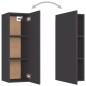 vidaXL Mueble para TV madera contrachapada gris 30,5x30x90 cm vidaXL Mueble para TV madera contrachapada gris 30,5x30x90 cm