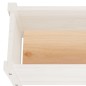vidaXL Jardineras 2 uds madera maciza de pino blanco 60x31x31 cm vidaXL Jardineras 2 uds madera maciza de pino blanco 60x31x31 cm