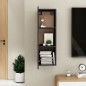 vidaXL Mueble para TV madera contrachapada gris 30,5x30x90 cm vidaXL Mueble para TV madera contrachapada gris 30,5x30x90 cm