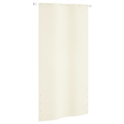 vidaXL Toldo pantalla para balcón tela oxford color crema 120x240 cm