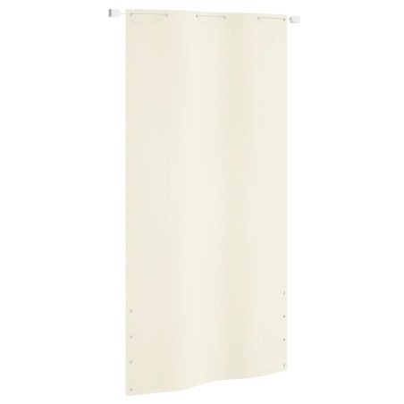 vidaXL Toldo pantalla para balcón tela oxford color crema 120x240 cm