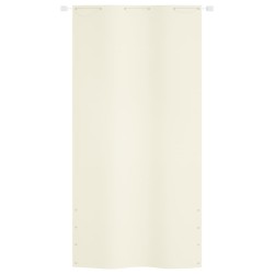 vidaXL Toldo pantalla para balcón tela oxford color crema 120x240 cm