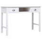 vidaXL Escritorio de madera blanco 110x45x76 cm vidaXL Escritorio de madera blanco 110x45x76 cm
