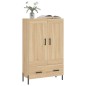 vidaXL Aparador alto madera de ingeniería roble Sonoma 69,5x31x115 cm vidaXL Aparador alto madera de ingeniería roble Sonoma 69,5x31x115 cm