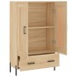 vidaXL Aparador alto madera de ingeniería roble Sonoma 69,5x31x115 cm vidaXL Aparador alto madera de ingeniería roble Sonoma 69,5x31x115 cm