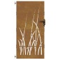 vidaXL Puerta de jardín acero corten diseño hierba 85x200 cm vidaXL Puerta de jardín acero corten diseño hierba 85x200 cm