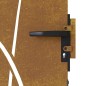 vidaXL Puerta de jardín acero corten diseño hierba 85x200 cm vidaXL Puerta de jardín acero corten diseño hierba 85x200 cm