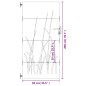 vidaXL Puerta de jardín acero corten diseño hierba 85x200 cm vidaXL Puerta de jardín acero corten diseño hierba 85x200 cm