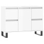vidaXL Mueble de baño madera de ingeniería blanco brillo 80x33x60 cm vidaXL Mueble de baño madera de ingeniería blanco brillo 80x33x60 cm