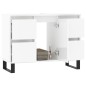 vidaXL Mueble de baño madera de ingeniería blanco brillo 80x33x60 cm vidaXL Mueble de baño madera de ingeniería blanco brillo 80x33x60 cm