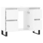 vidaXL Mueble de baño madera de ingeniería blanco brillo 80x33x60 cm vidaXL Mueble de baño madera de ingeniería blanco brillo 80x33x60 cm