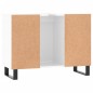 vidaXL Mueble de baño madera de ingeniería blanco brillo 80x33x60 cm vidaXL Mueble de baño madera de ingeniería blanco brillo 80x33x60 cm
