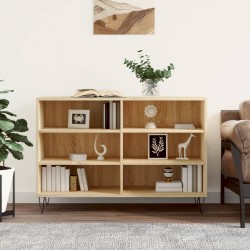 vidaXL Aparador de madera contrachapada roble Sonoma 103,5x35x70 cm