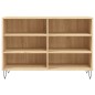 vidaXL Aparador de madera contrachapada roble Sonoma 103,5x35x70 cm