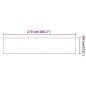 vidaXL Toldo vertical blanco 60x270 cm tela oxford vidaXL Toldo vertical blanco 60x270 cm tela oxford