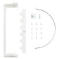 vidaXL Papelera de cocina empotrada plástico 8 L