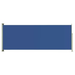 vidaXL Toldo lateral retráctil de jardín azul 117x300 cm