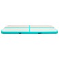 vidaXL Esterilla inflable de gimnasia y bomba PVC verde 500x100x15 cm vidaXL Esterilla inflable de gimnasia y bomba PVC verde 500x100x15 cm