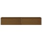 vidaXL Armario de pared 2 uds madera de pino marrón miel 100x30x35 cm vidaXL Armario de pared 2 uds madera de pino marrón miel 100x30x35 cm