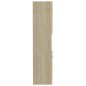 vidaXL Armario de baño madera contrachapada roble Sonoma 30x30x130 cm vidaXL Armario de baño madera contrachapada roble Sonoma 30x30x130 cm