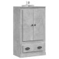 vidaXL Aparador de madera contrachapada gris hormigón 60x35,5x103,5 cm vidaXL Aparador de madera contrachapada gris hormigón 60x35,5x103,5 cm
