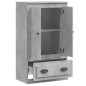 vidaXL Aparador de madera contrachapada gris hormigón 60x35,5x103,5 cm vidaXL Aparador de madera contrachapada gris hormigón 60x35,5x103,5 cm