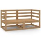 vidaXL Sofás de esquina de jardín 2 uds marrón miel madera maciza pino vidaXL Sofás de esquina de jardín 2 uds marrón miel madera maciza pino
