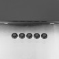 vidaXL Campana extractora acero inox y vidrio templado plateado 60 cm vidaXL Campana extractora acero inox y vidrio templado plateado 60 cm