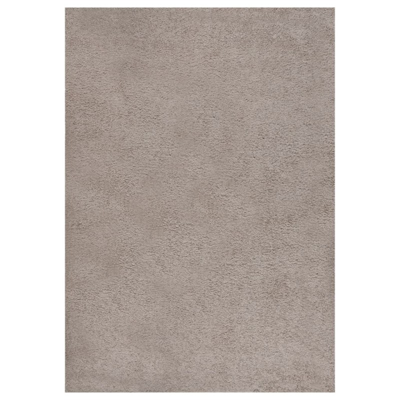vidaXL Alfombra de pelo largo beige 140x200 cm