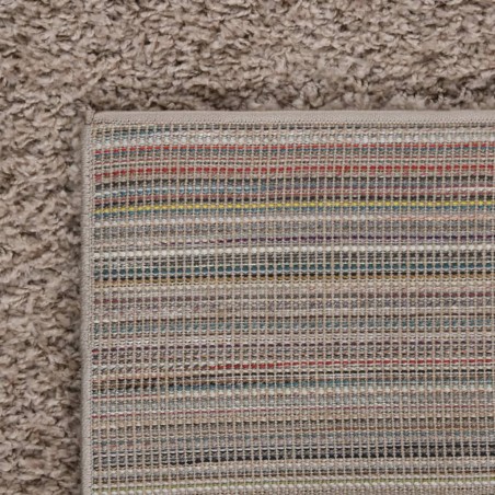 vidaXL Alfombra de pelo largo beige 140x200 cm