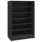 vidaXL Mueble zapatero de madera contrachapada negro 60x35x92 cm