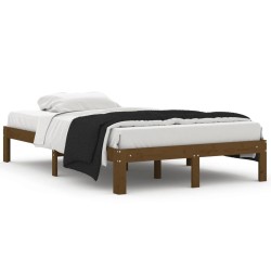 vidaXL Estructura de cama madera maciza pino marrón miel 120x200 cm