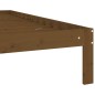 vidaXL Estructura de cama madera maciza pino marrón miel 120x200 cm