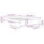 vidaXL Estructura de cama madera maciza pino marrón miel 120x200 cm