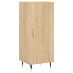 vidaXL Aparador madera contrachapada color roble Sonoma 34,5x34x90 cm