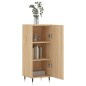 vidaXL Aparador madera contrachapada color roble Sonoma 34,5x34x90 cm vidaXL Aparador madera contrachapada color roble Sonoma 34,5x34x90 cm