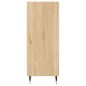 vidaXL Aparador madera contrachapada color roble Sonoma 34,5x34x90 cm vidaXL Aparador madera contrachapada color roble Sonoma 34,5x34x90 cm